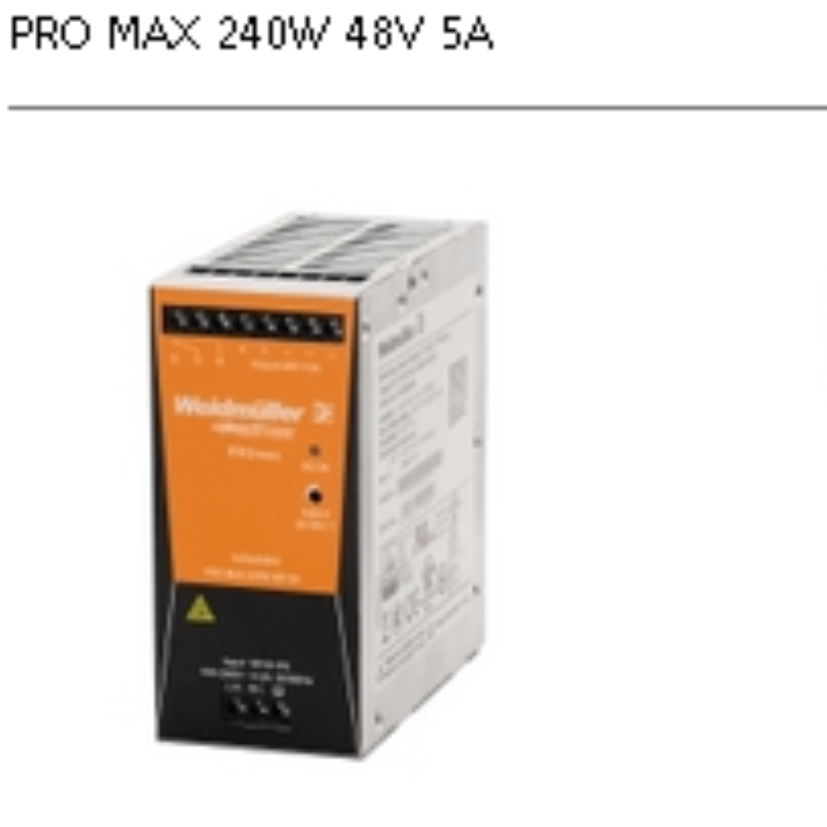 1pcs Weidmuller PRO MAX 240W 48V 5A 1478240000 power supply