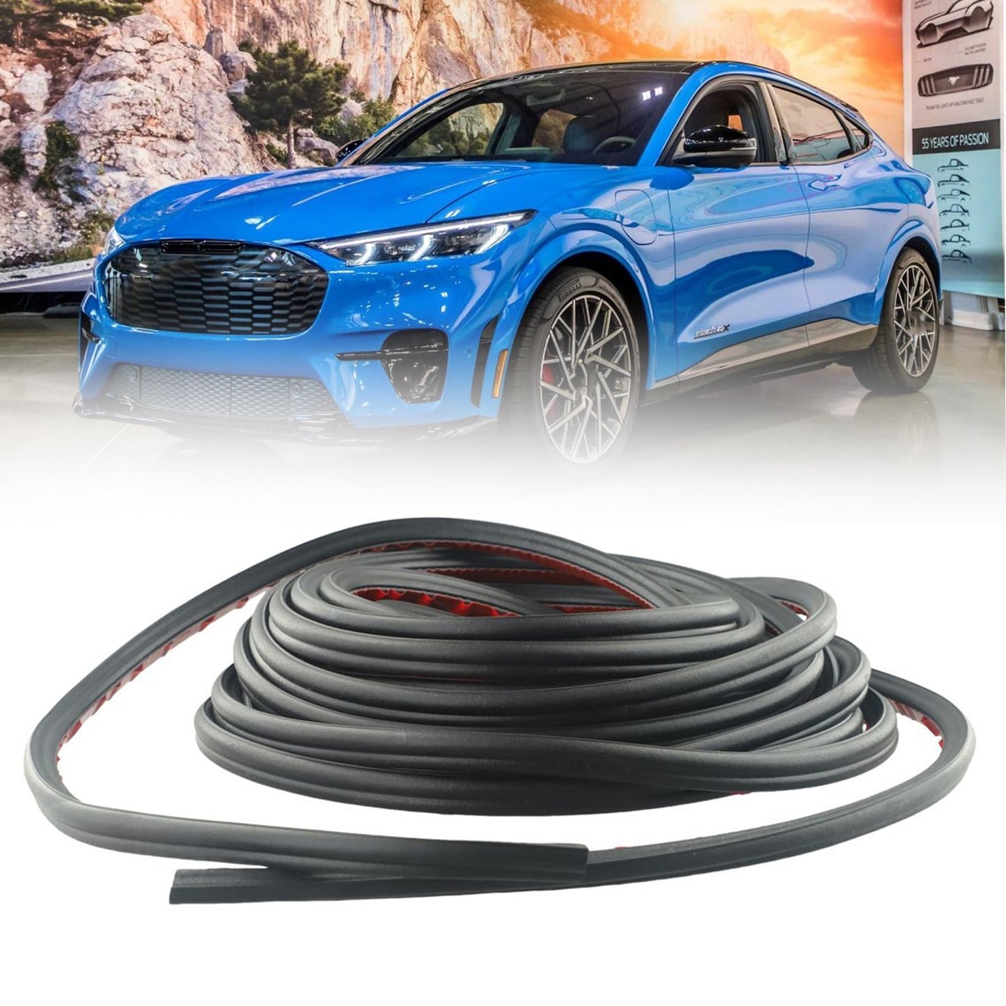 10M 2 Layer Seal Strip Car Door Trunk Weather Strip-Edge Moulding Parts//