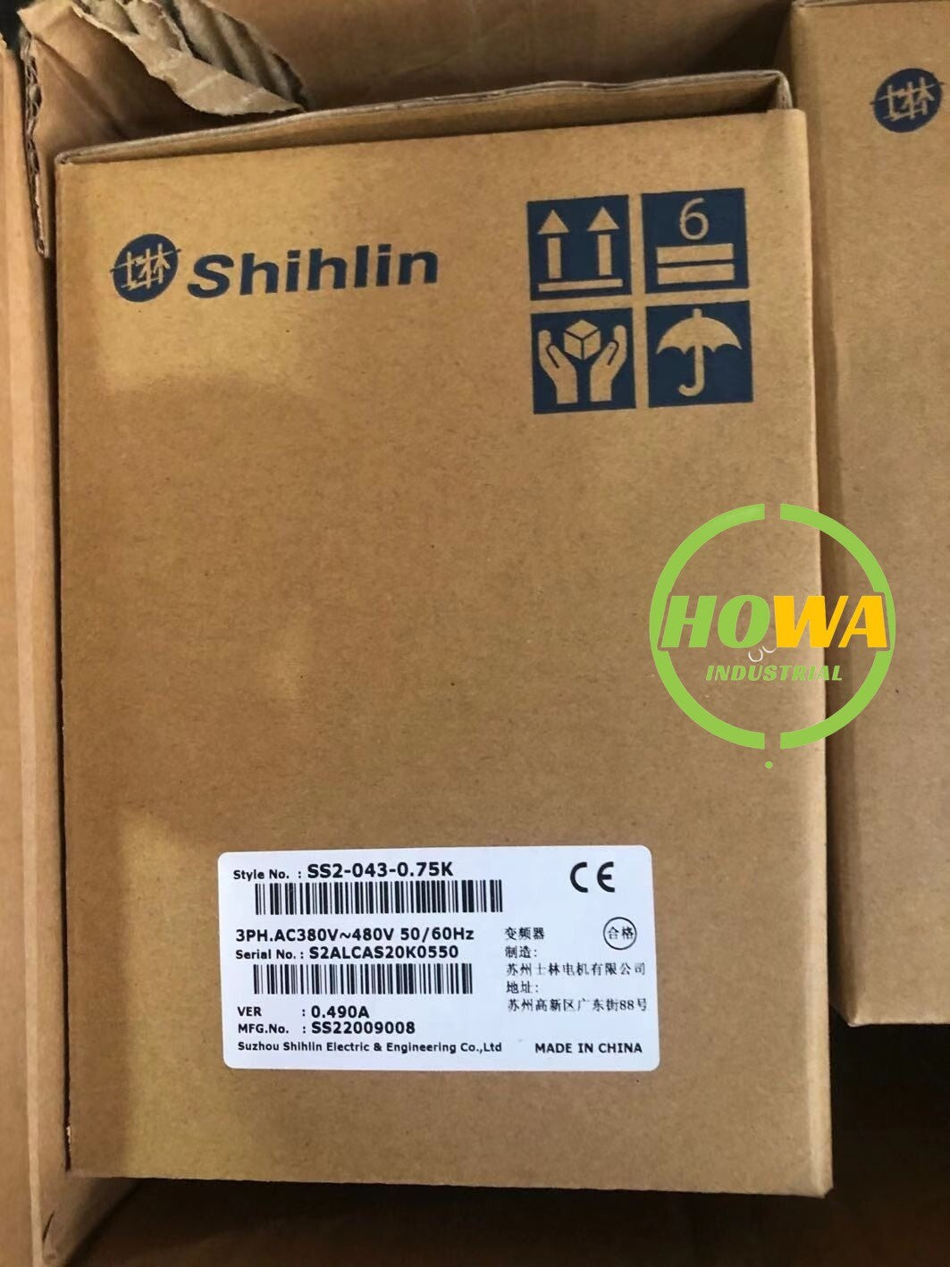 1/piece Shihlin Frequency Converter SS2-043-0.75K 380V 0.75KW Inverter