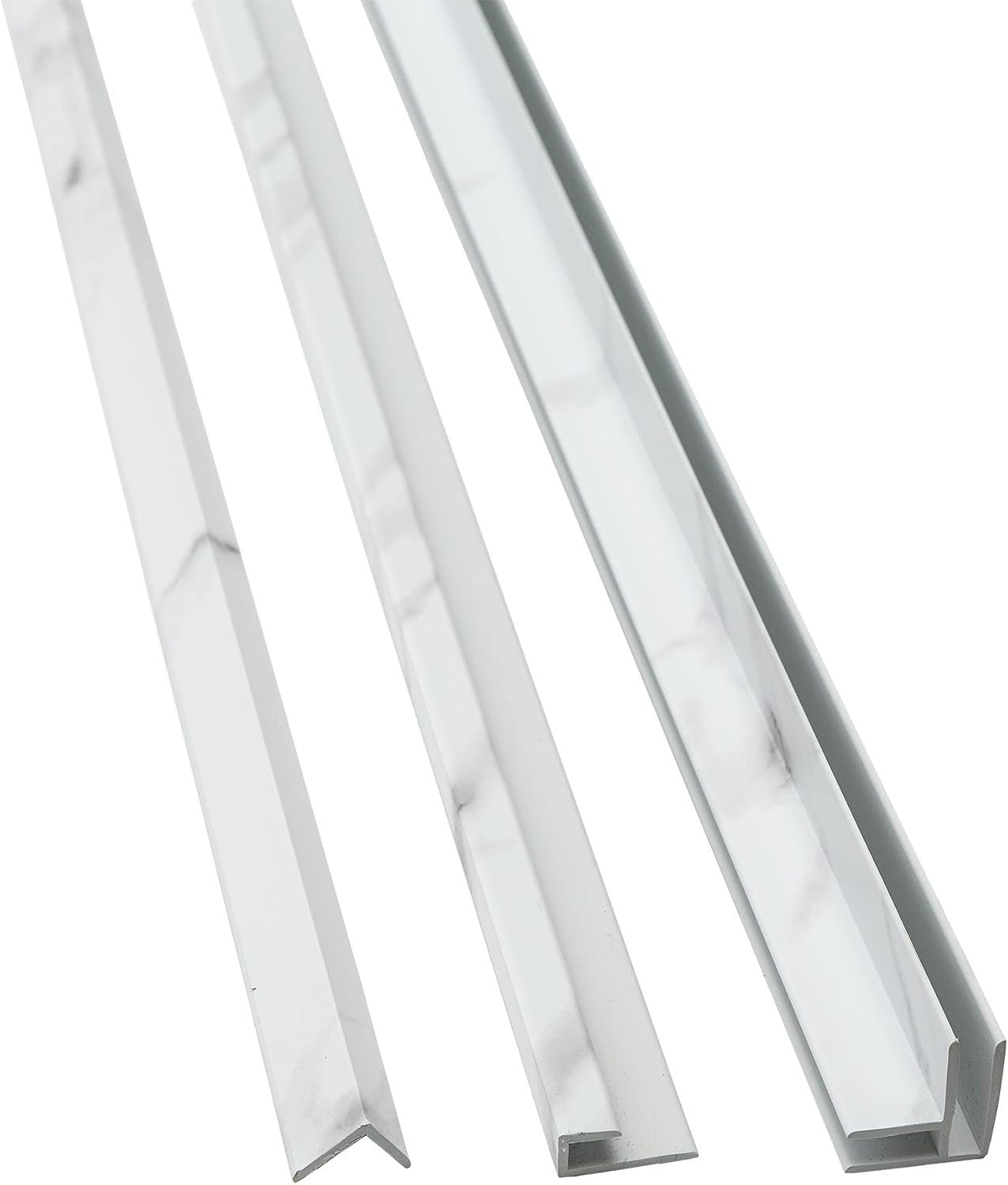 94-inch Vinyl Trim Kit, Carrara Marble Pattern