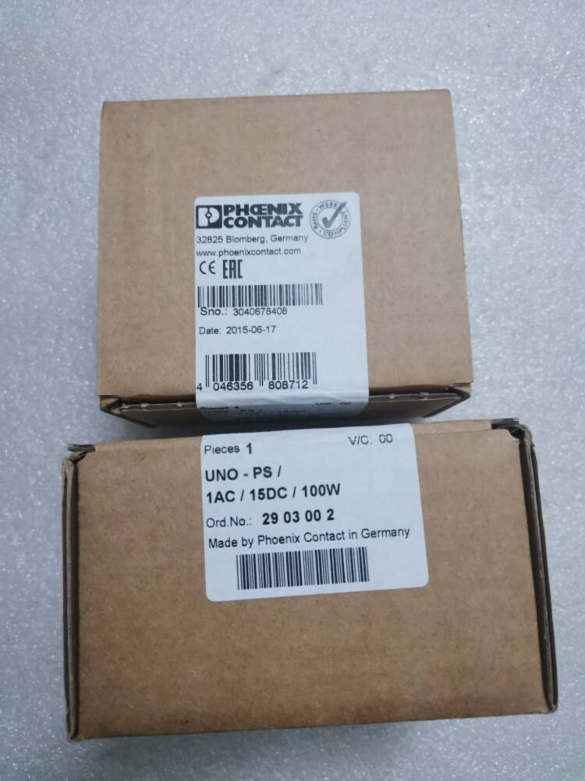 1pcs PHOENIX CONTACT Switching Power Supply 2903002 UNO-PS/1AC/15DC/100W