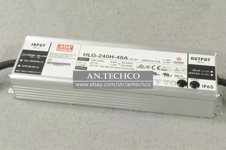 Meanwell HLG-240H-48A AC/DC Power Supply 48V 5A 240W