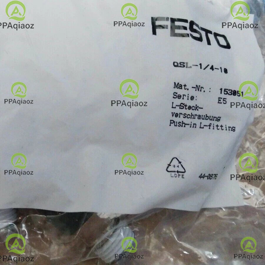 10PC FESTO QSL-1/4-10 153051 Connector Free Shipping