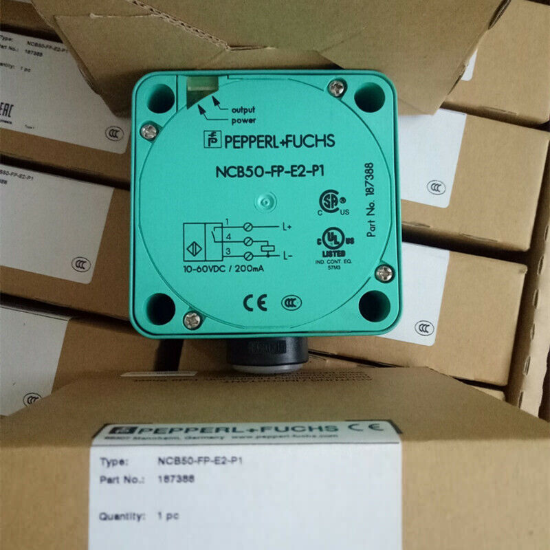 1pcs PEPPERL+FUCHS Sensor 187388 NCB50-FP-E2-P1