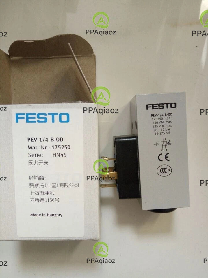 1PC FESTO PEV-1/4-B-OD 175250 Pressure Switch ping