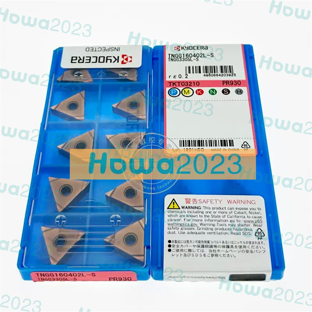 10pcs/Box Kyocera TNGG160402L-S PR930 TNGG3305L-S Carbide Inserts Turning Blade