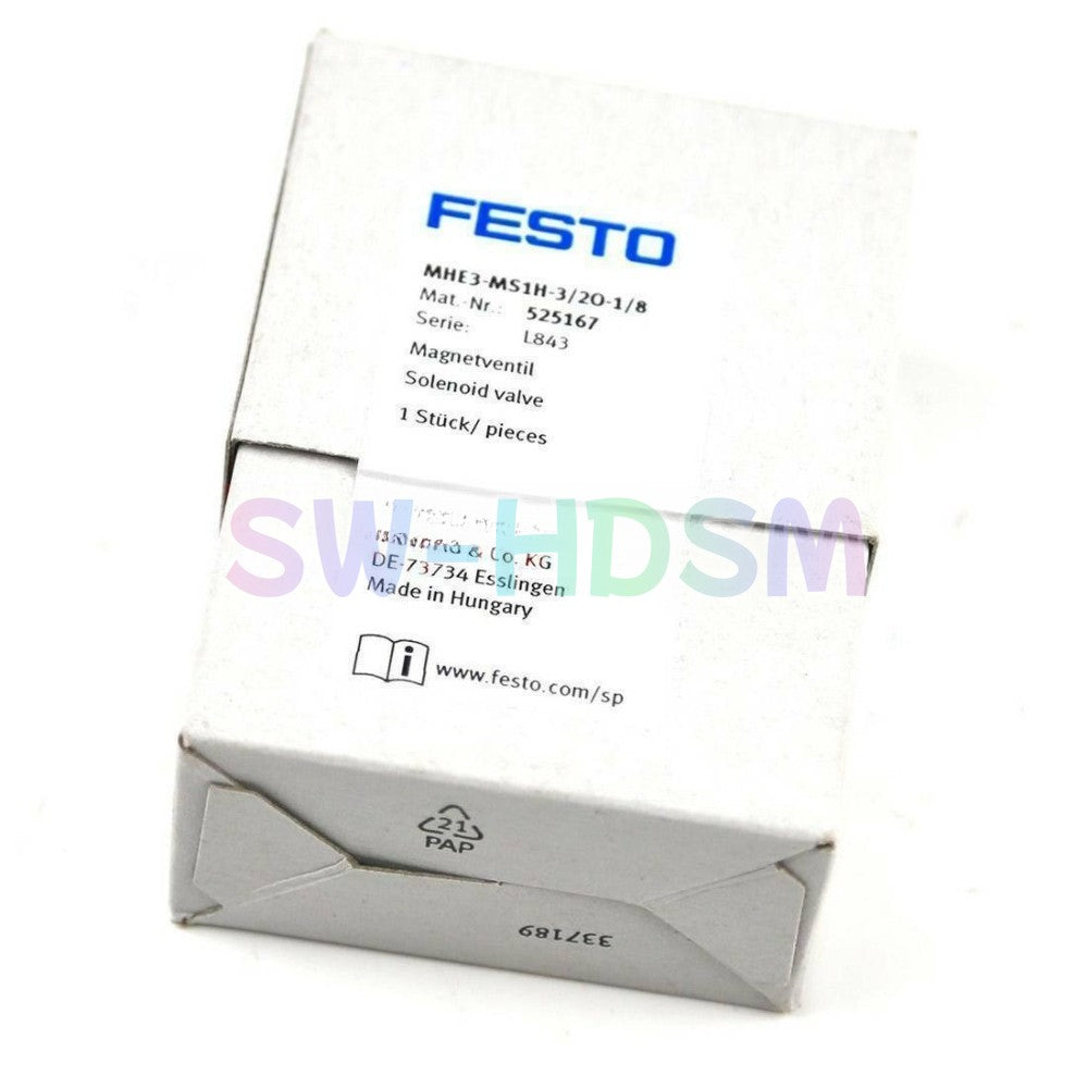 1PCS for Festo MHE3-MS1H-3/2O-1/8 525167 Solenoid Valve Freight Free