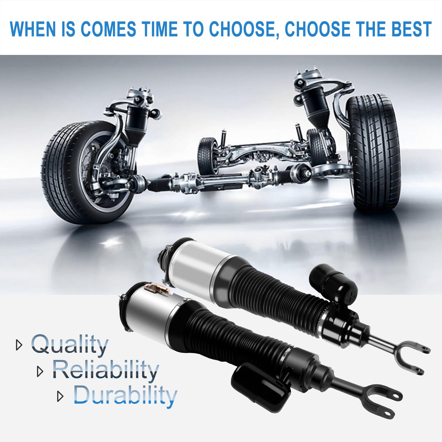 Front Pair Suspension Air Struts For VW Phaeton, Bentley Continental GT GTC
