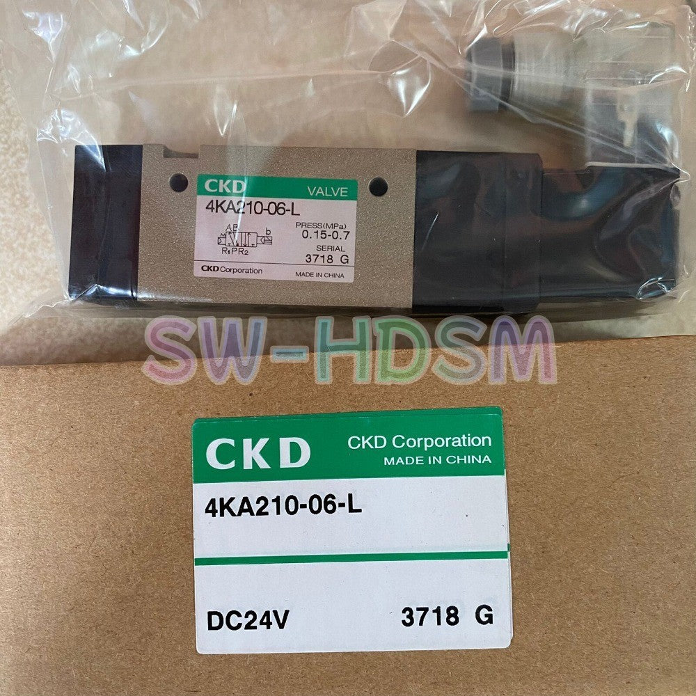 1PCS for CKD 4KA210-06-L-DC24V 4KA210-06-L DC24V Solenoid Valve Freight Free