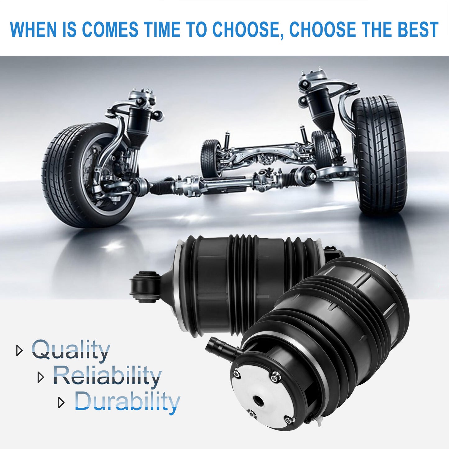 2X Rear 3Pins Air Suspension Springs For Mercedes W211 W219 CLS500 550 E350 E500
