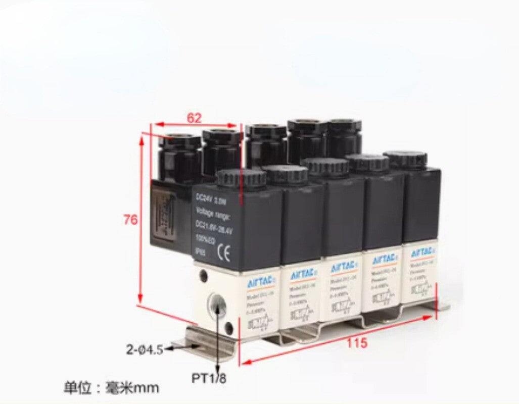 1pcs AirTAC Solenoid Valve 3V106A5F Integral Valves AC220V