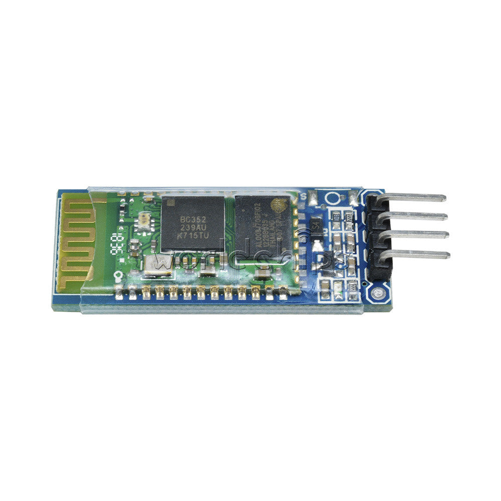 5Pcs Wireless 4 Pin Bluetooth RF Transceiver Module HC-06 RS232 With backplane