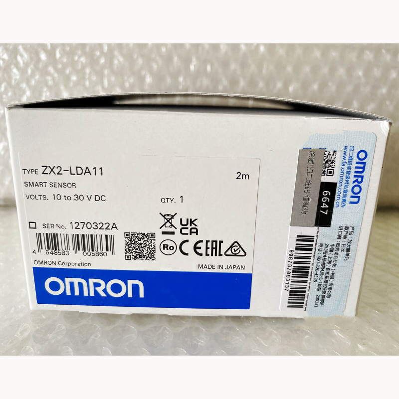 1pcs OMRON Laser Sensor ZX2-LDA11 2M ZX0069M