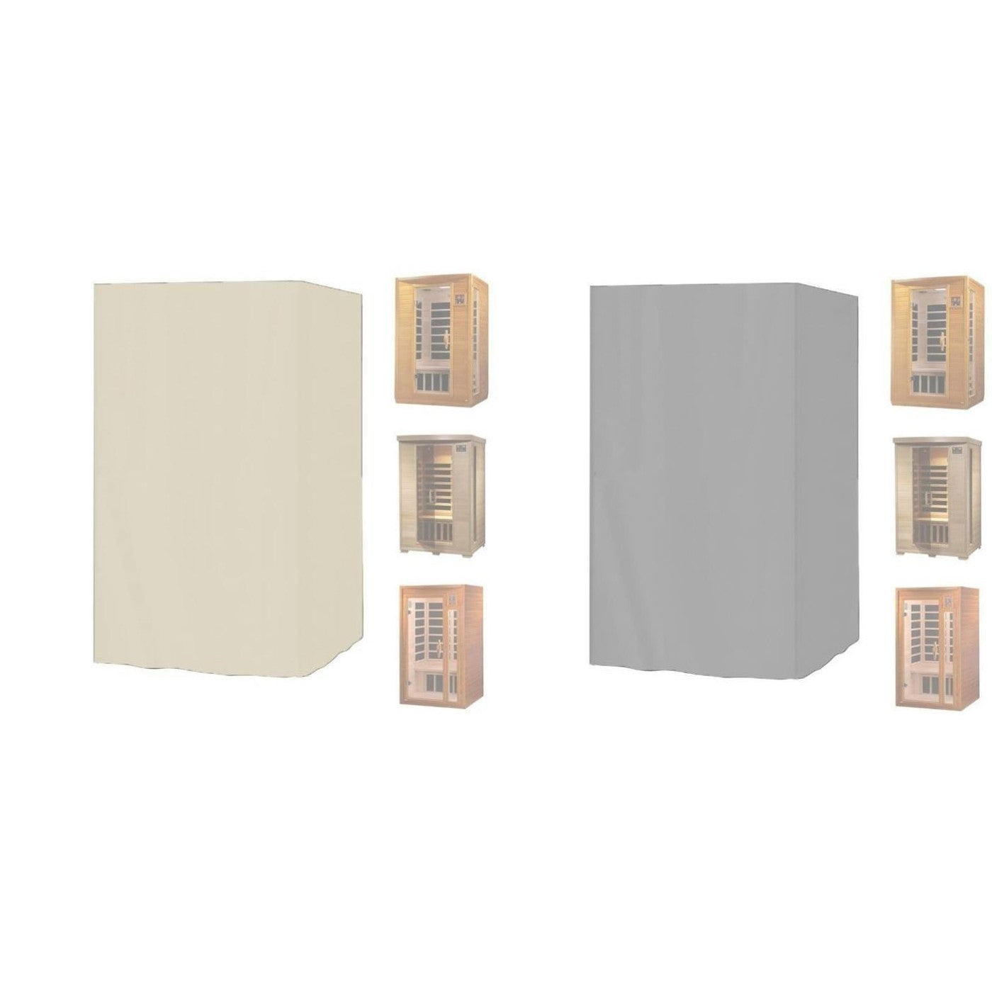 Heavy Duty Sauna Cover Outdoor Fit 2 Person Infrared Saunas with Drawstring