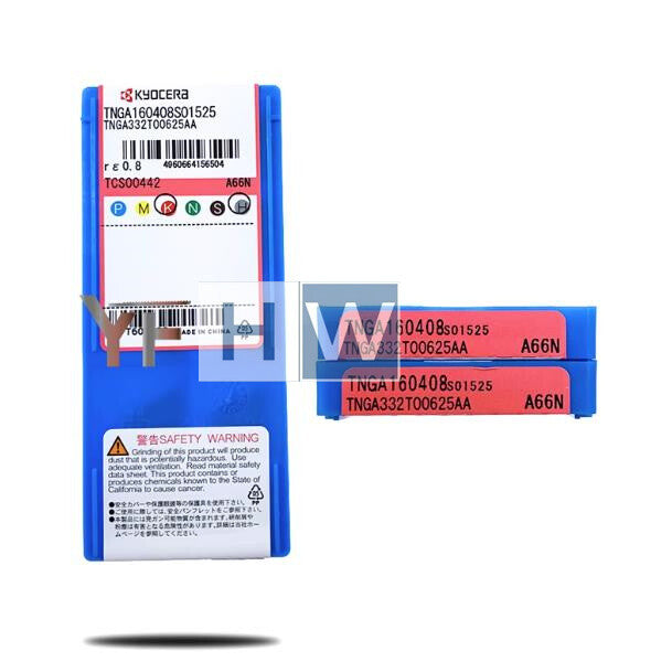 Box/10PCS Kyocera CNC Blade Turning Vehicles TNGA160408S01525 A66N