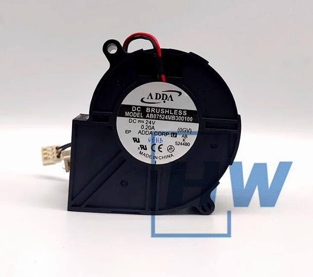 1PC 24V 0.20A AB07524MB300100 7530 7CM Turbo-blower Fan