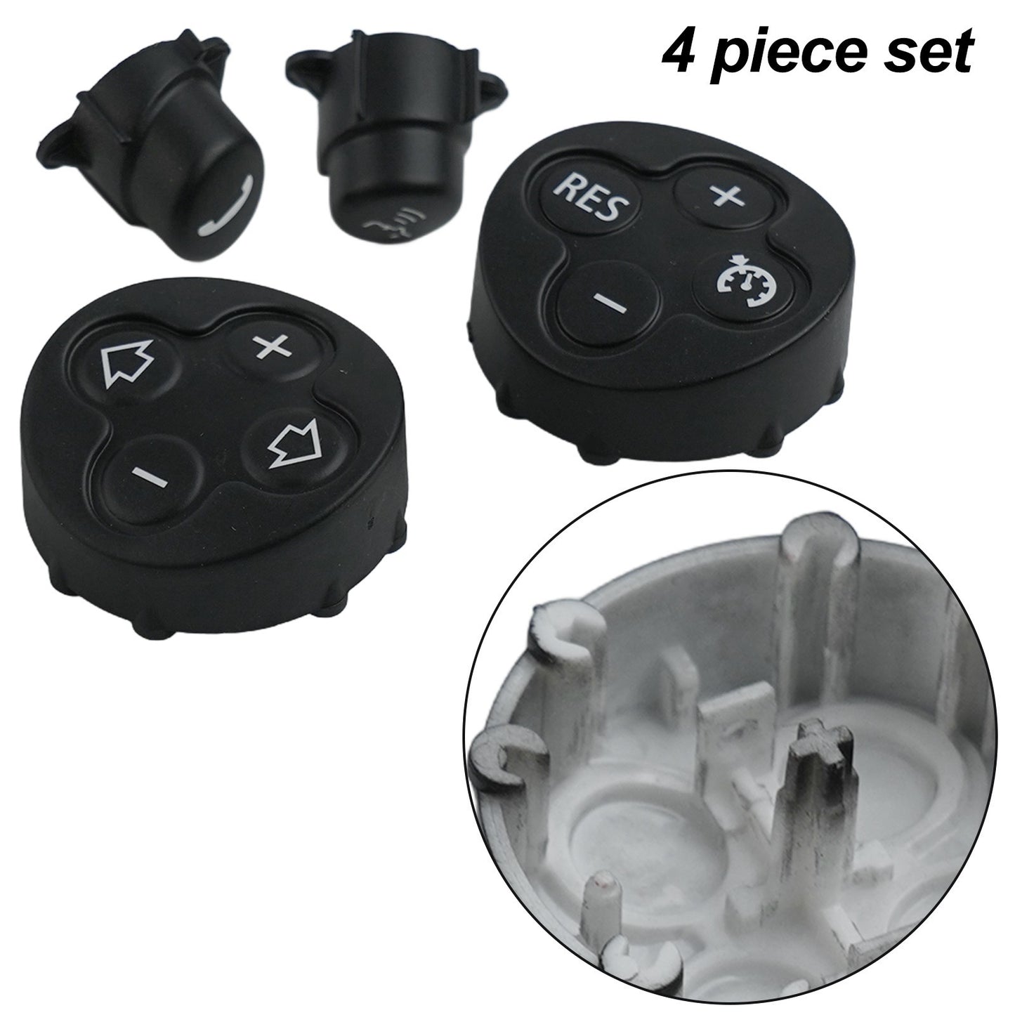 Cruise Control Buttons Cover Set Designed for Mini Cooper Models 2007 2015