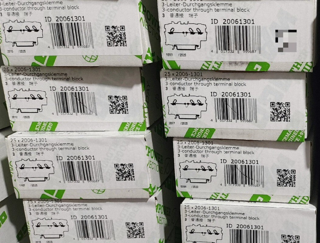 25pcs WAGO Wiring Terminals 2006-1301