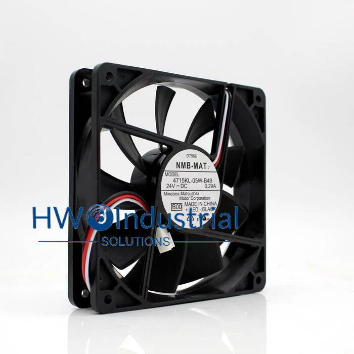 1PC NMB-MAT 4710KL-05W-B49 24V 0.29A Inverter Cooling Fan Size 12CM 120*25mm