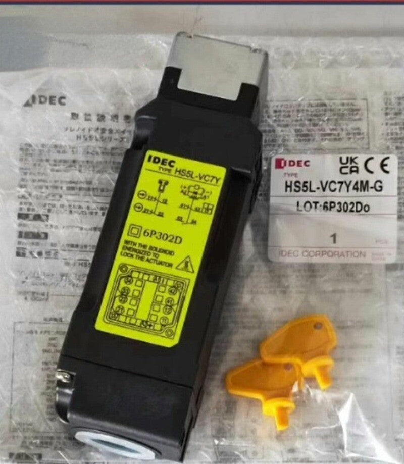 1pcs IDEC HS5L-VC7Y4M-G Electromagnetic Safety Switch