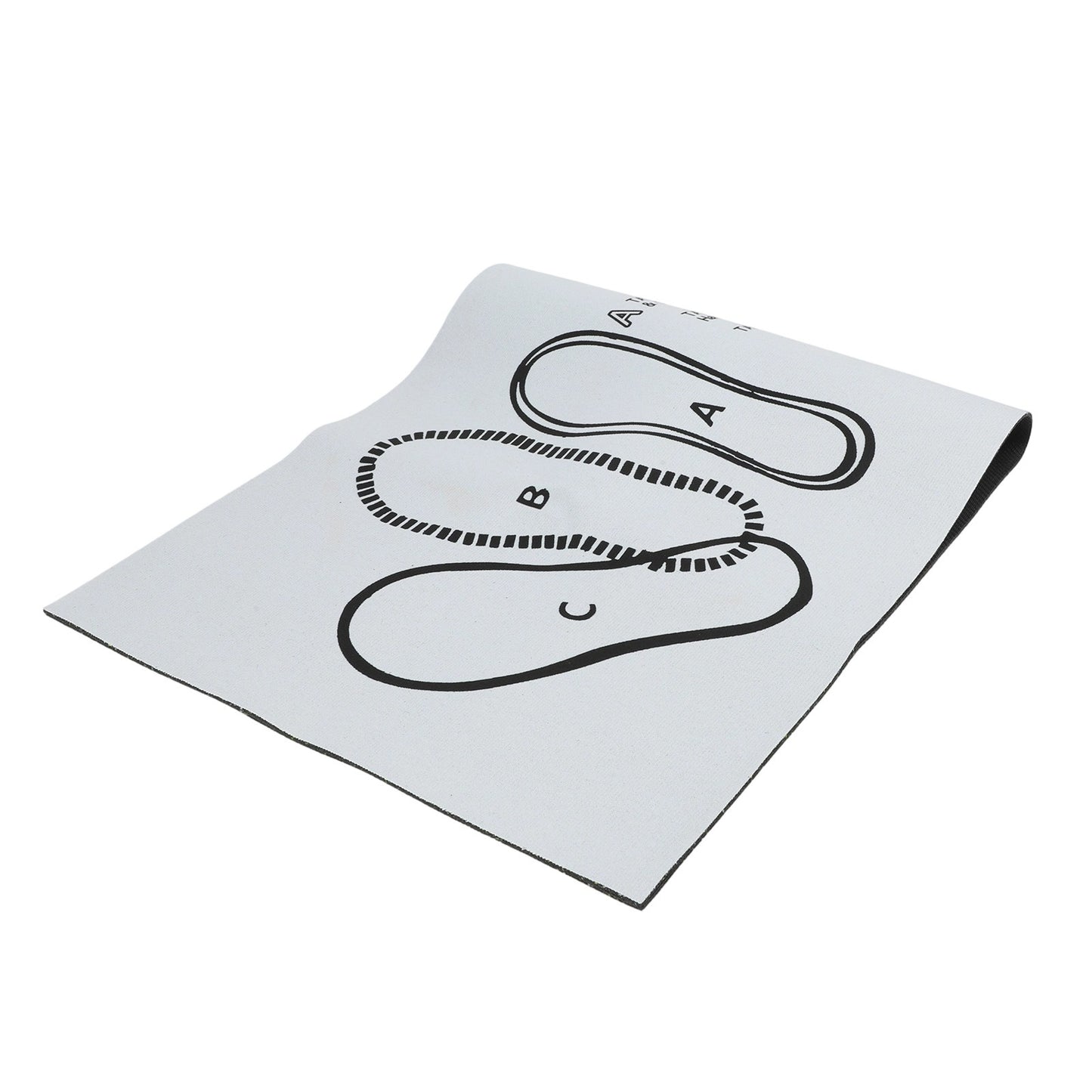 Foldable Pilates Non Slip Mat with Cushion for Yoga and Fitness Training