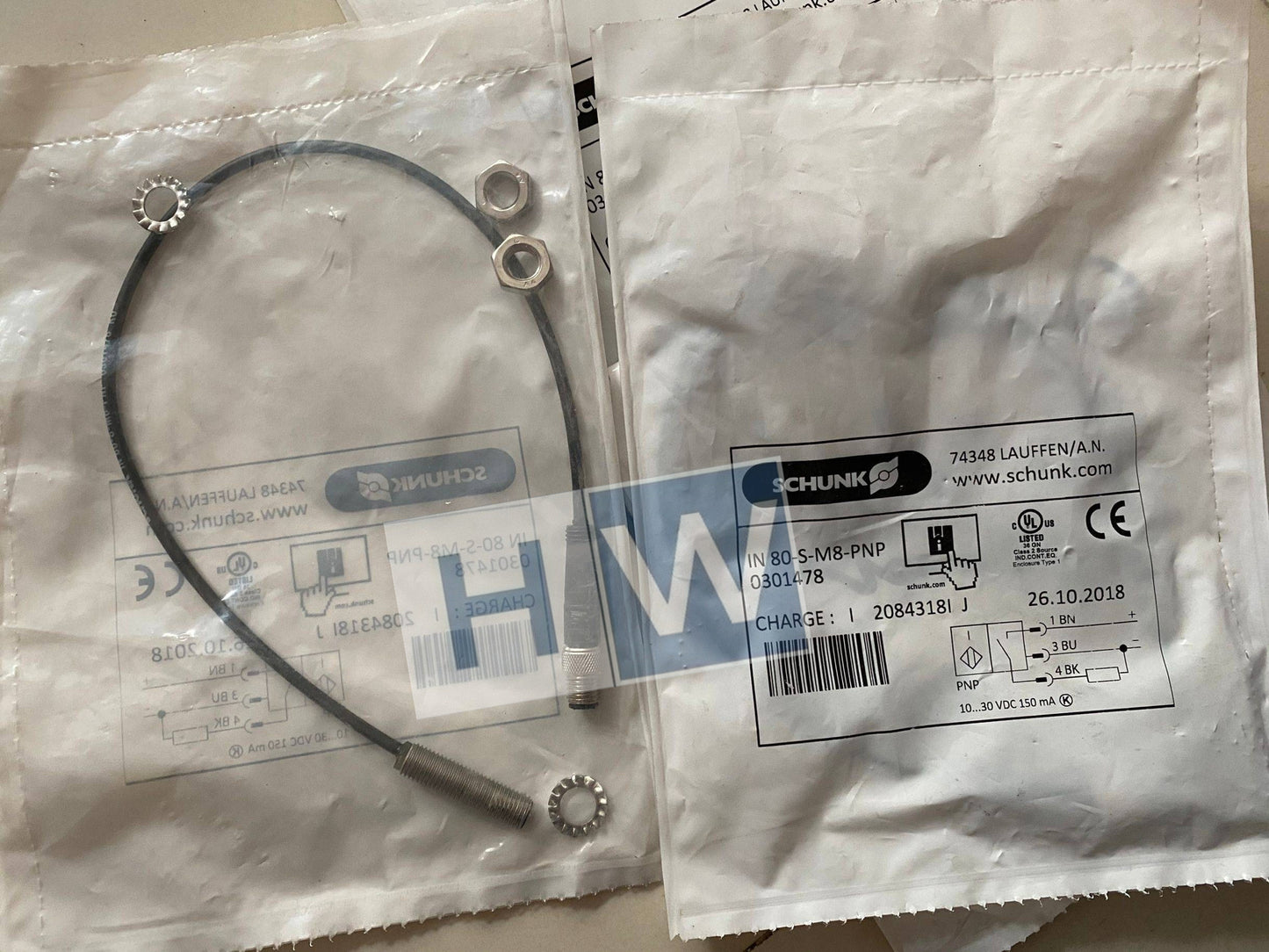 For SCHUNK Magnetic Switch Sensor IN 80-S-M8-PNP 0301478 Quality Assurance