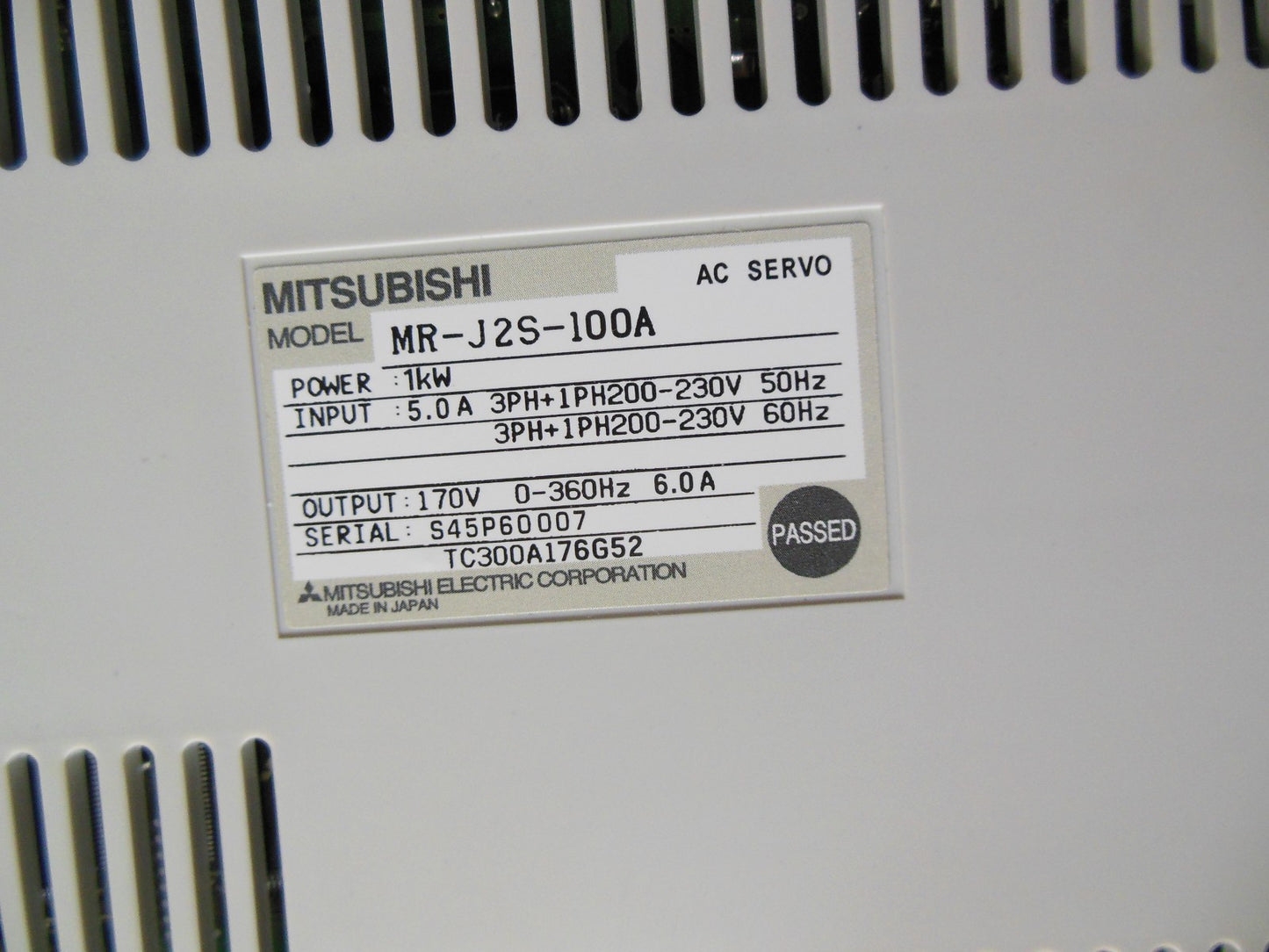 For Mitsubishi MR-J2S-100A AC Servo Drive MRJ2S100A