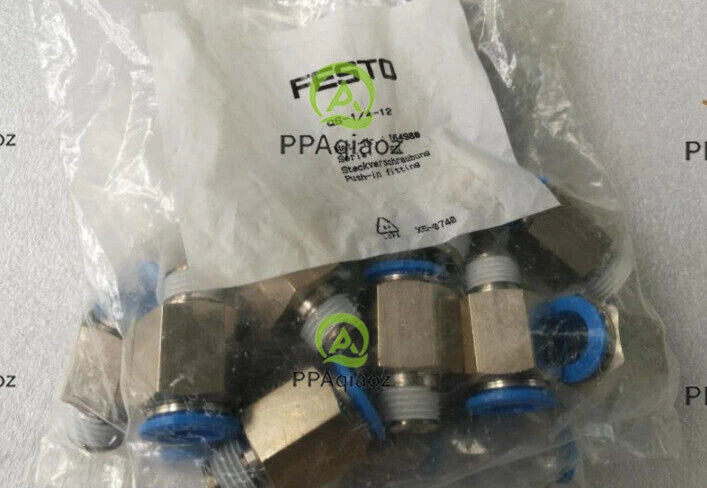 10PC FESTO QS-1/4-12 164980 Fittings Free Shipping QS1412