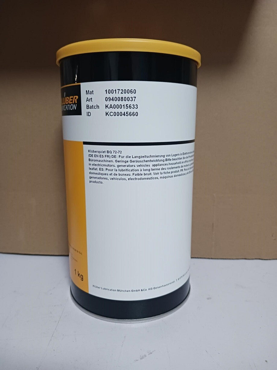 KLUBER Lubrication Kluberquiet BQ 72-72 Grease 1Kg free ship