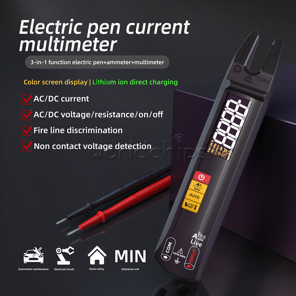 BSIDE U0 Digital Clamp Meter DC AC 100A Smart Ammeter Pliers Multimeter Voltage