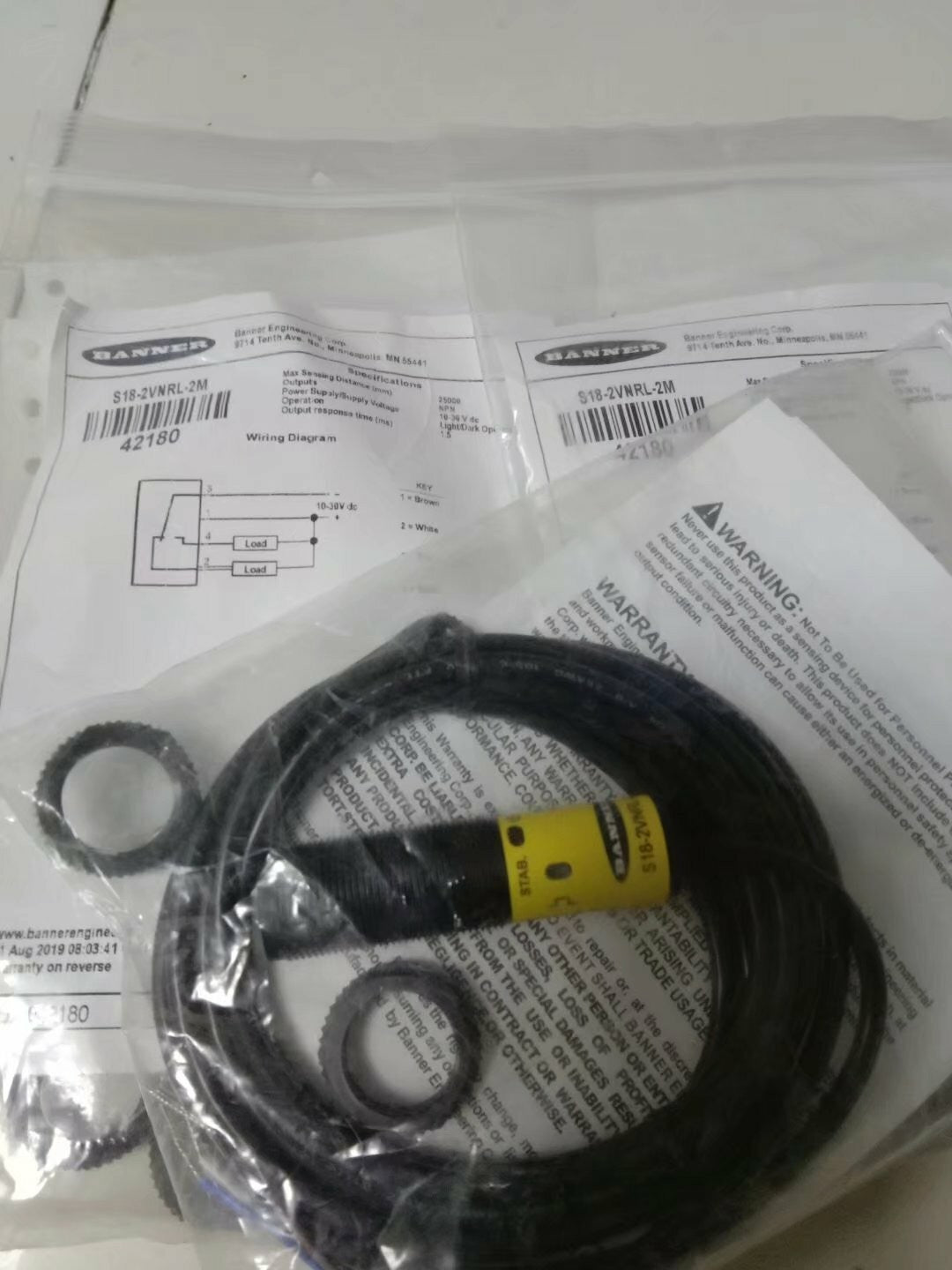 1pcs sensor S18-2VNRL-2M Photoelectric switch