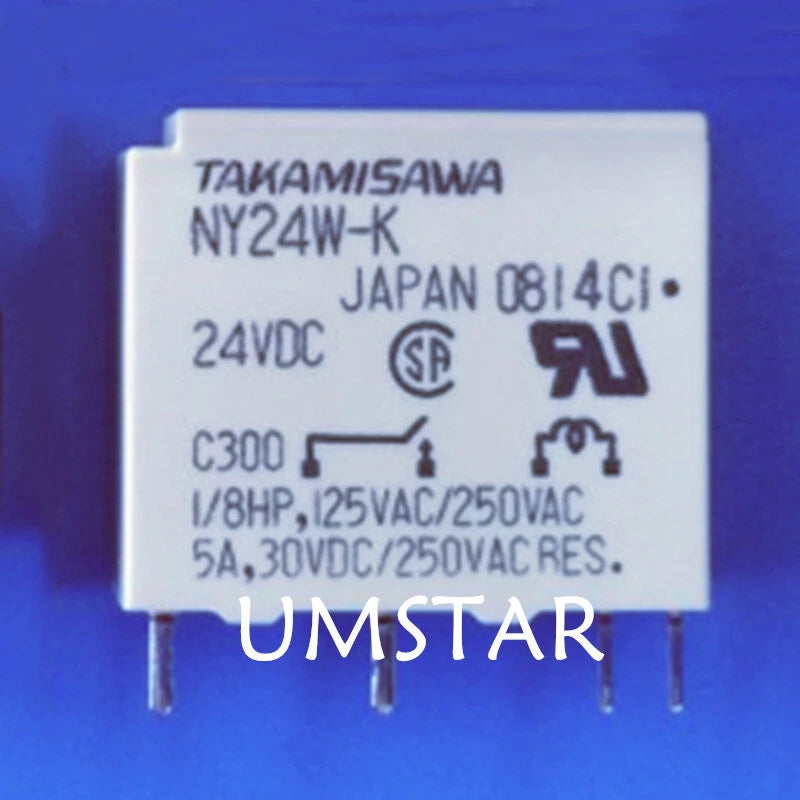 50PCS NY24W-K TAKAMISA Relay 24VDC 5A 4Pins