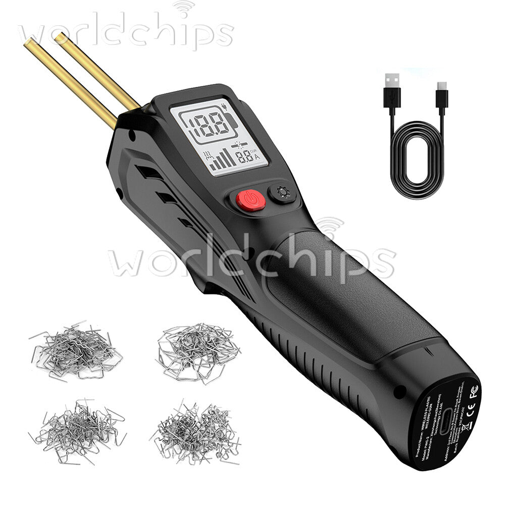 Plastic Welder 200PCS Staples LCD Handheld Wireless Rechargeable Welder Gun Kit