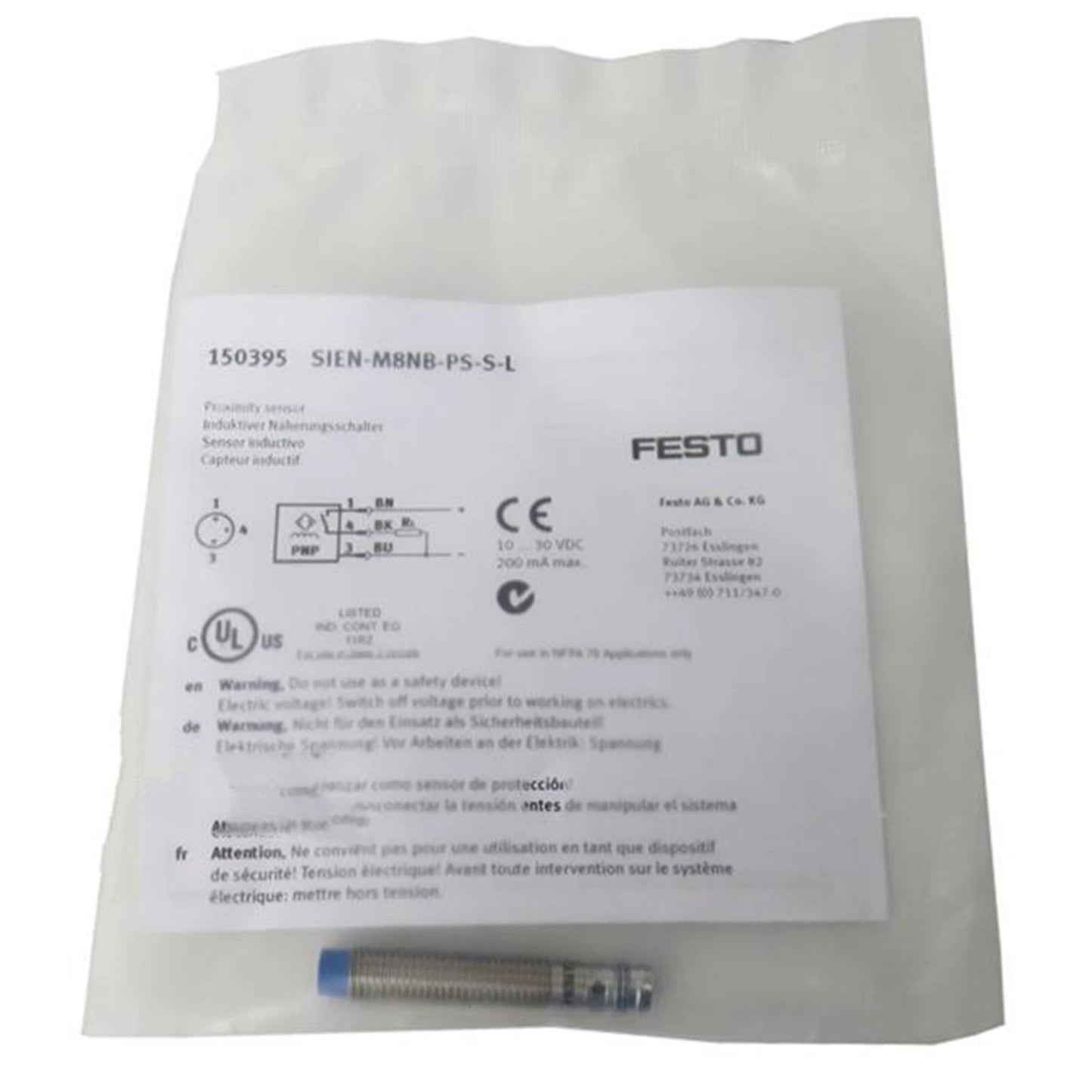 1PC Festo SIEN-M8NB-PS-S-L 150395 proximity switch fast Ship #YP1 #P
