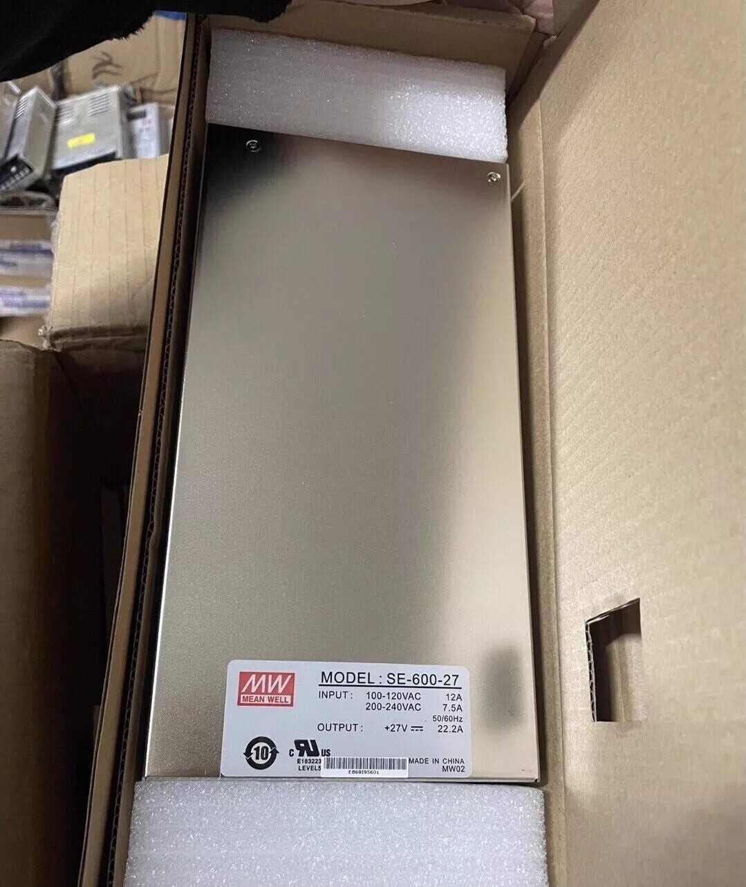 1 pcs MEAN WELL SE-600-27 600W 27V 22.2A power supply