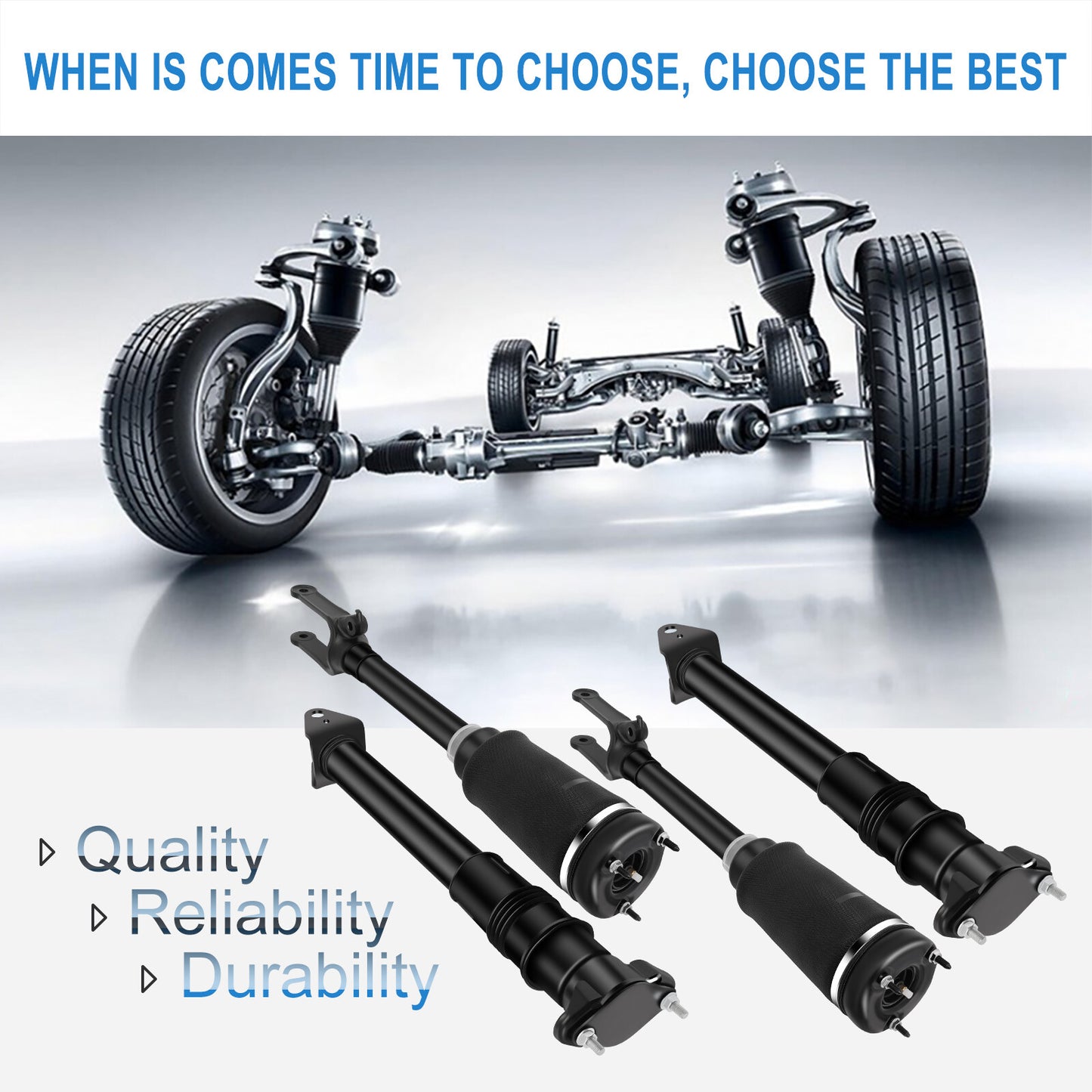 4x Front Rear Air Suspension Shocks Fits Mercedes X/W164 GL450 GL350 ML320 ML550
