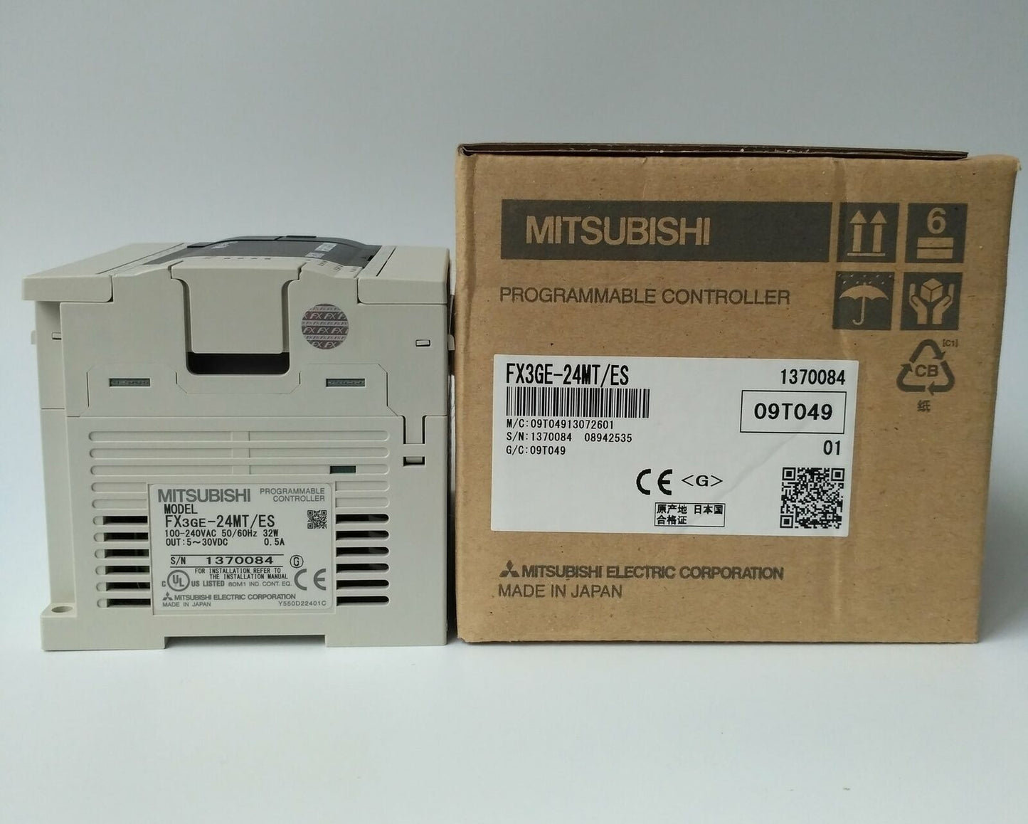 1pcs Mitsubishi PLC FX3GE-24MT/ES FX3GE24MTES
