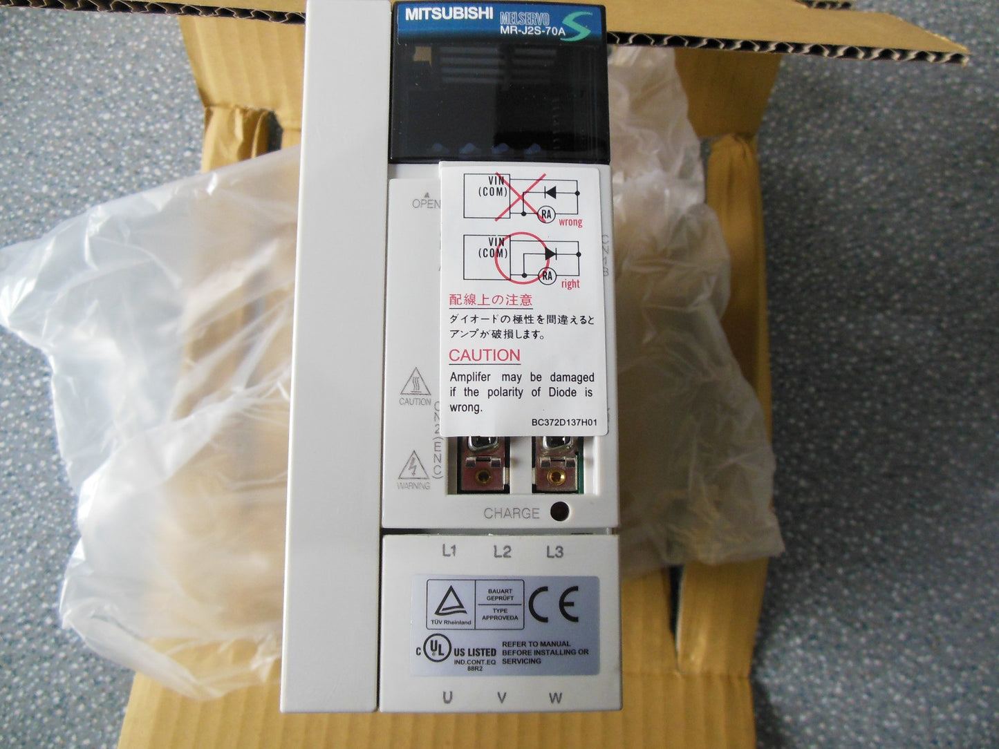 1PC For MITSUBISHI MR-J2S-70A Servo Drive MRJ2S70A