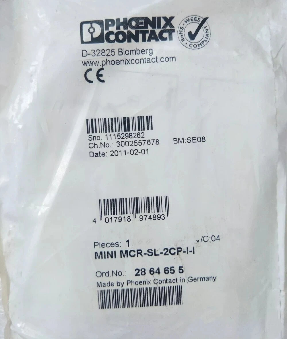PHOENIX MINI MCR-SL-2CP-I-I relay 2864655 #P