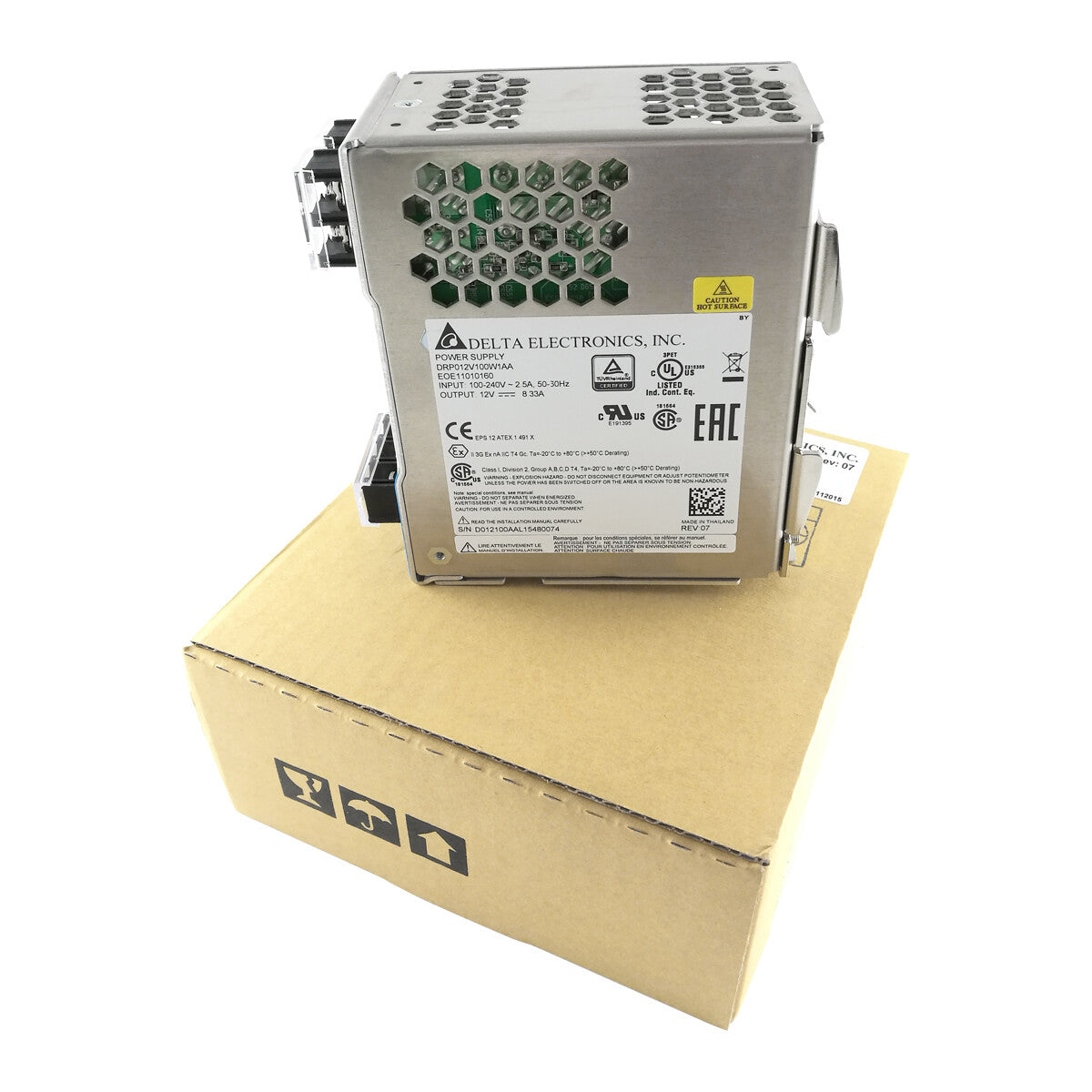 1pcs Delta DRP012V100W1AA 12V 8.33A 100W Rail Switching Power Supply