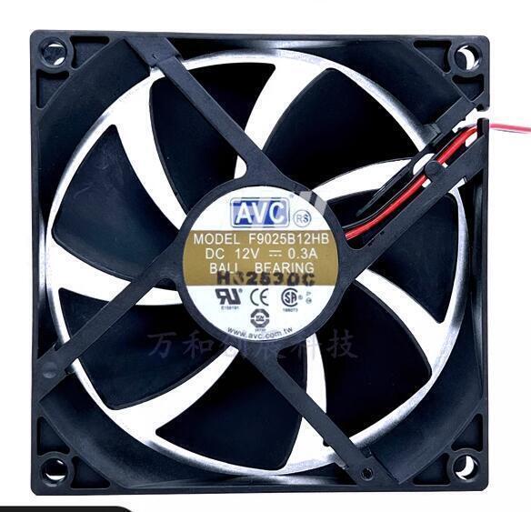 AVC F9025B12HB 12V 0.3A 9CM 9025 3pin cooling fan