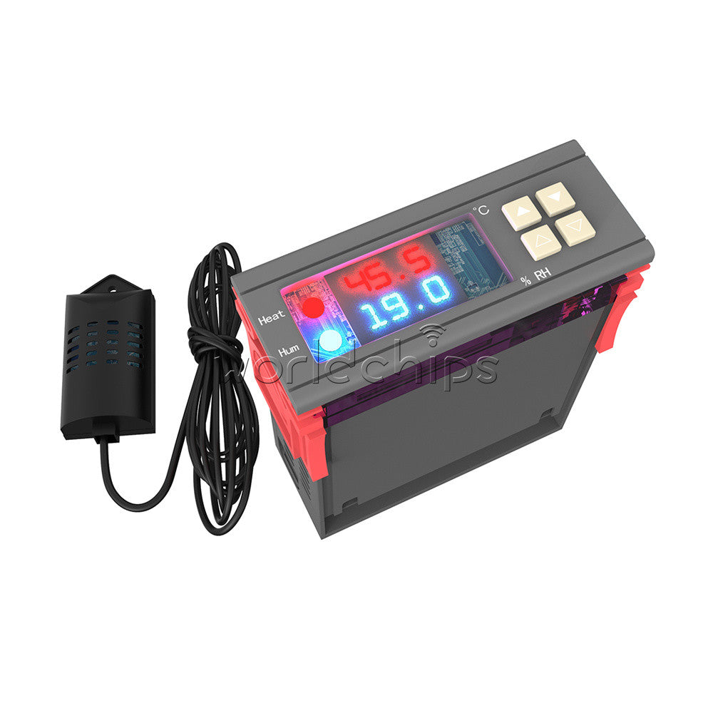 SHT2000 -20-60°C Temperature Humidity Hygrometer Thermostat Controller 110-230V