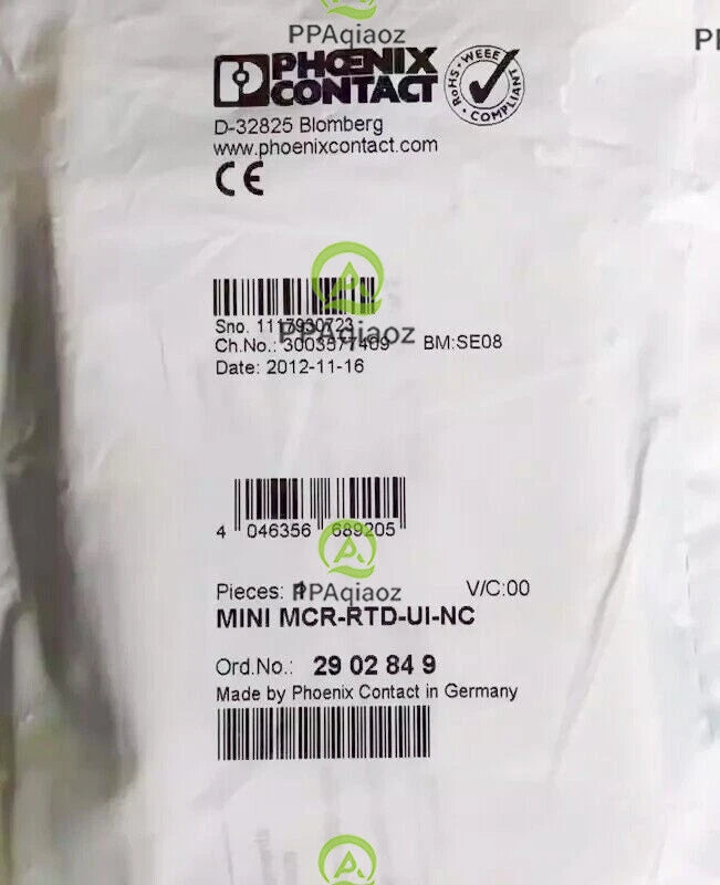Phoenix Contact MINI MCR-RTD-UI-NC 2902849 Isolator #P