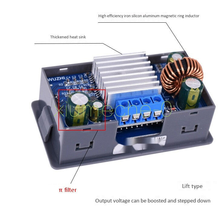 0.5-30V Adjustable DC-DC Buck Boost Converter CC CV Output Power Supply Module F