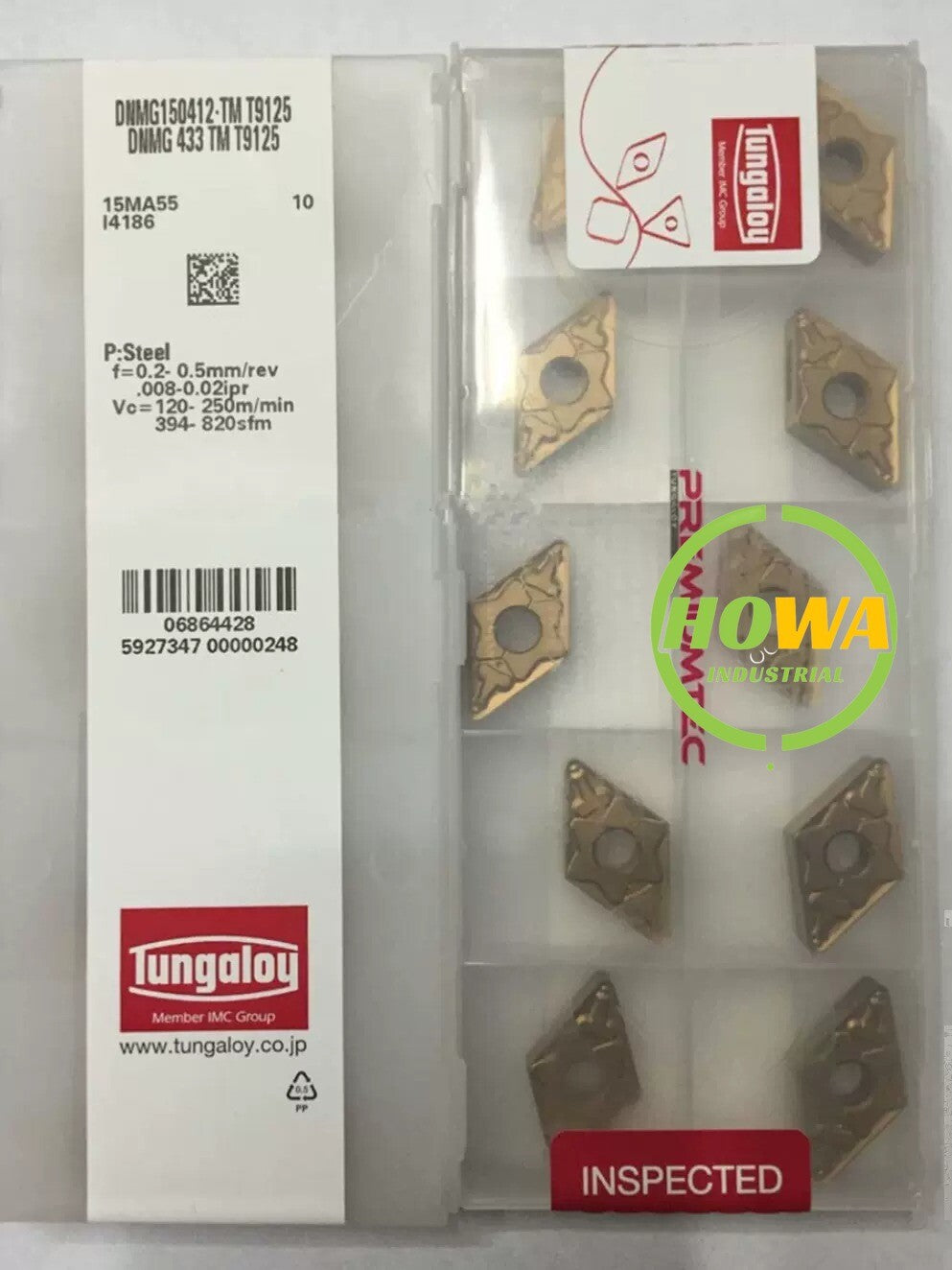 10Pcs/box TUNGALOY DNMG150412-TM T9125 DNMG433-TM Turning Blade Carbide Insert