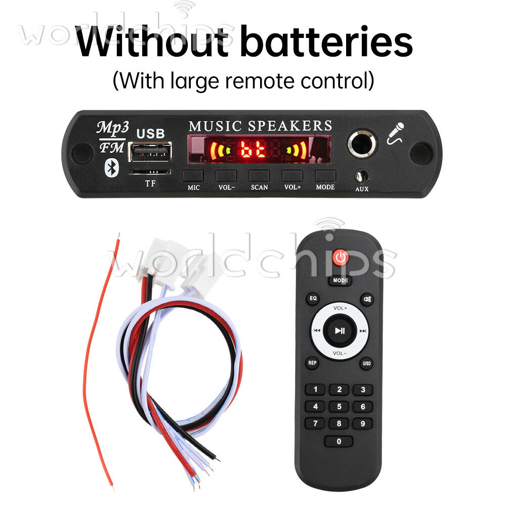 2*80W Amplifier MP3 Player Decoder Board Wireless Bluetooth Car Audio FM Radio
