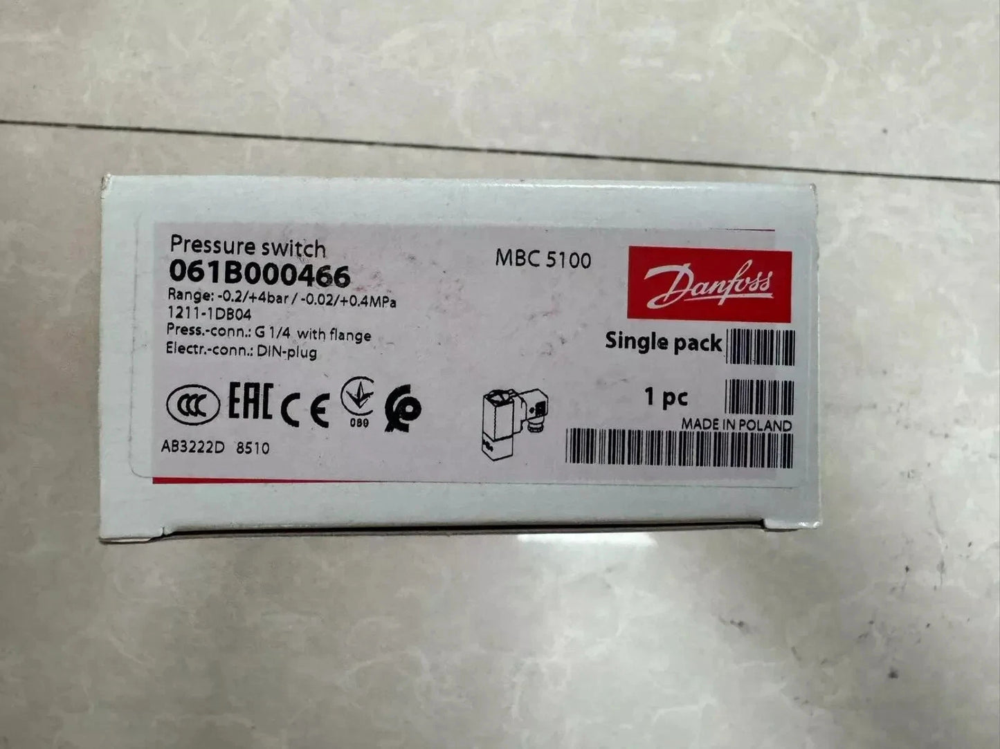 1PCS For DANFOSS 061B000466 Pressure Switch Fast Ship #P