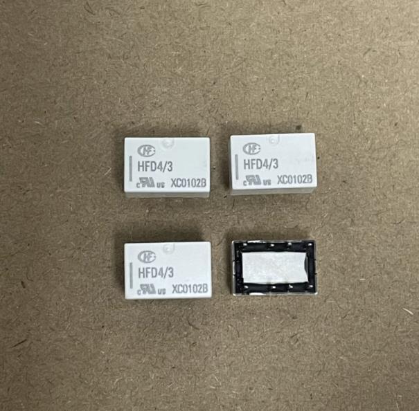 10Pcs Hongfa Inline Relay HFD4/3 HFD4/5 HFD4/12 HFD4/24 Relay 3V 5V 12V 24V