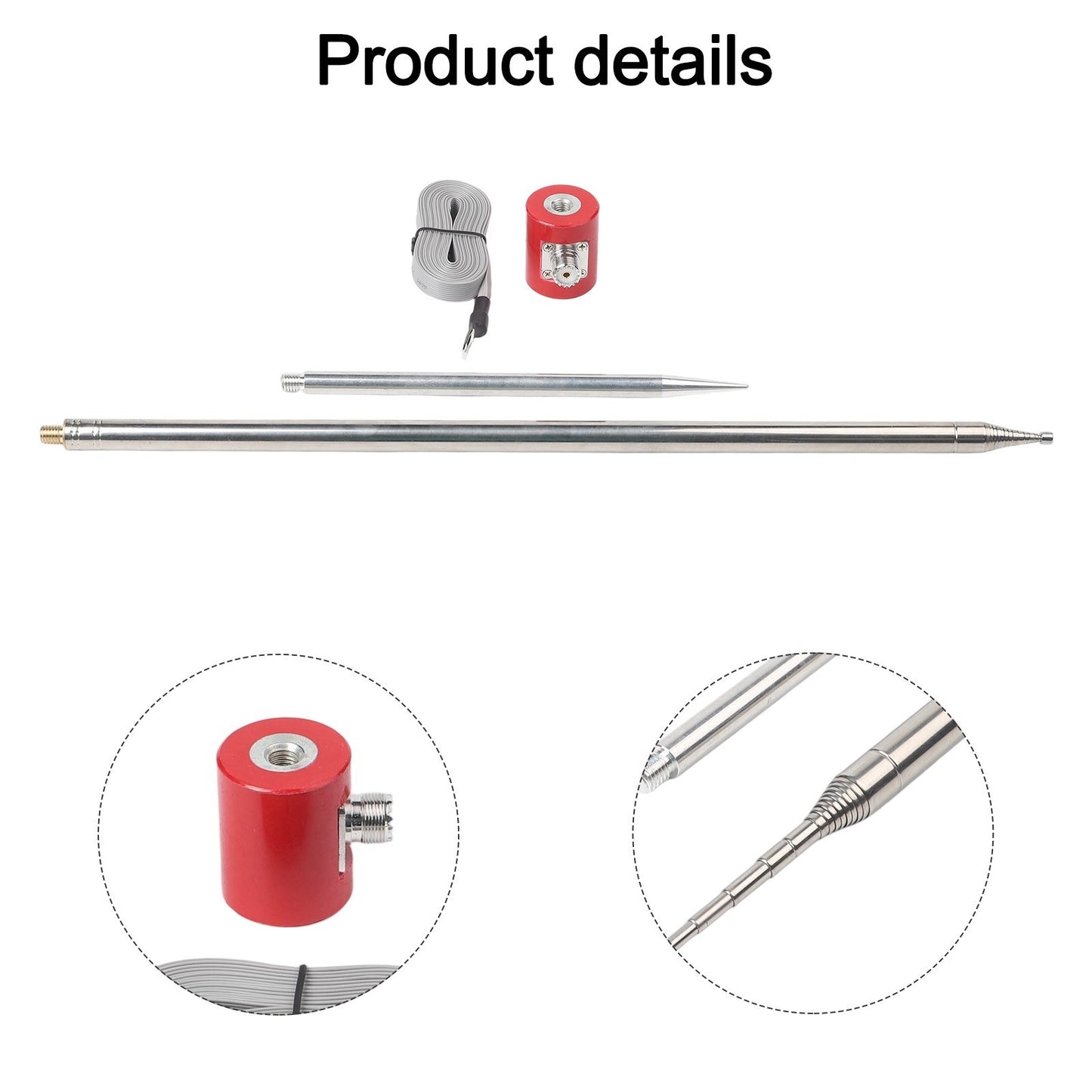 Stainless Steel Antenna for Amateur Radio 14MHz 30MHz 300W 600W Performance