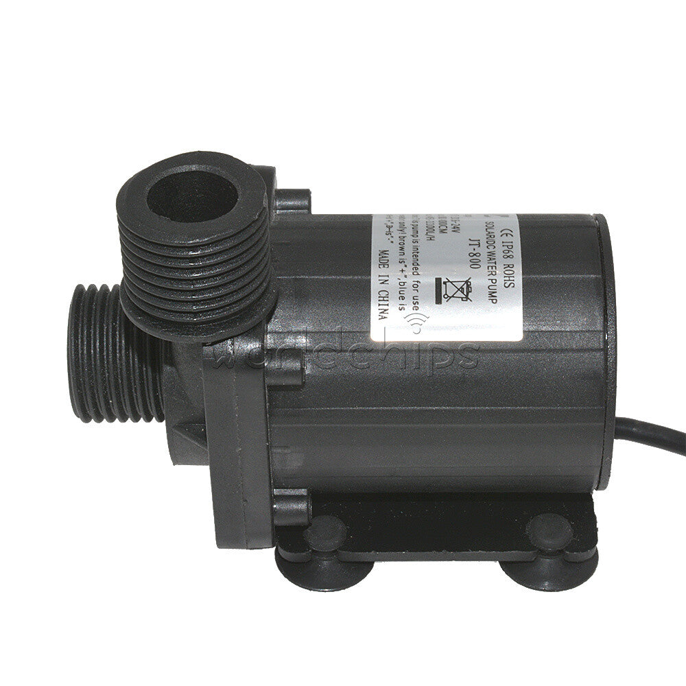 DC 12V 24V Hot Water Circulation Pump Solar Water Pump Brushless Motor 800L/H